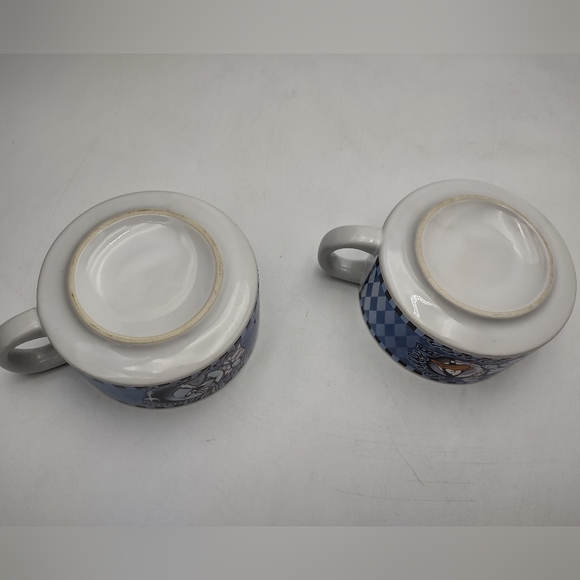 Bugs Bunny & Daffy Duck Soup Bowl set of 2 Soup Bowls Warner Bros 1998 - Picture 7 of 12